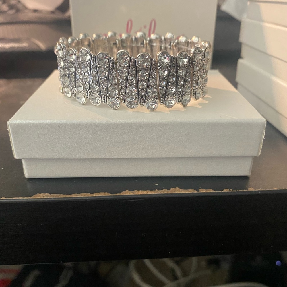 Ritz bracelet with rhinestones